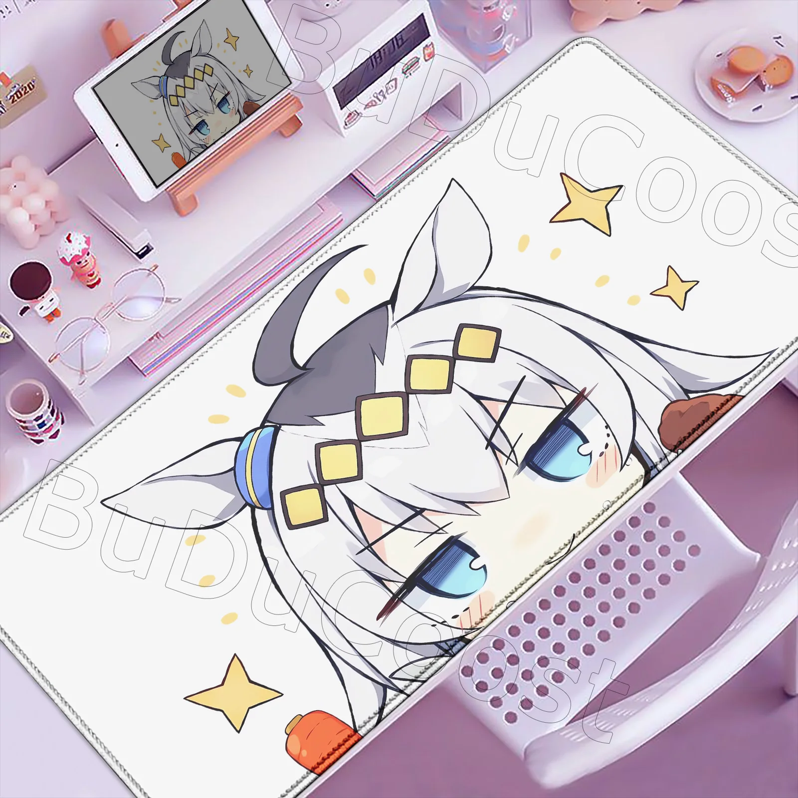 Neue japanische Anime Umamusume Oguri Cap Mauspad Schreibtisch Matte HD Gamer große XXL Anime Mädchen Mauspads PC Computer Zubehör Teppich Image