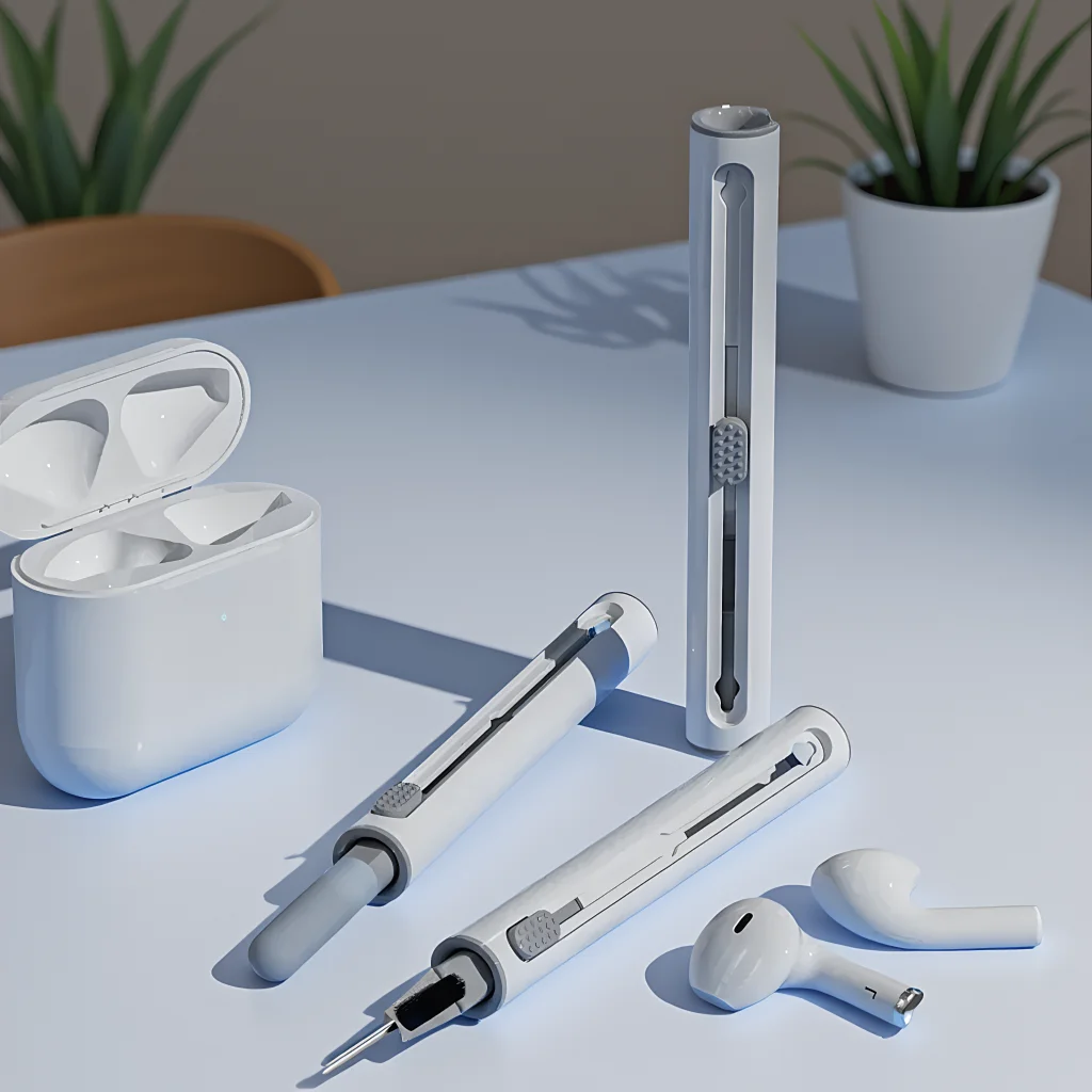 Deluxe-Reinigungsstiftetui, weiche Bürste, Ohrhörer-Werkzeuge, sicher zu reinigen, perfekt für Android und alle elektronischen Zubehörteile Image