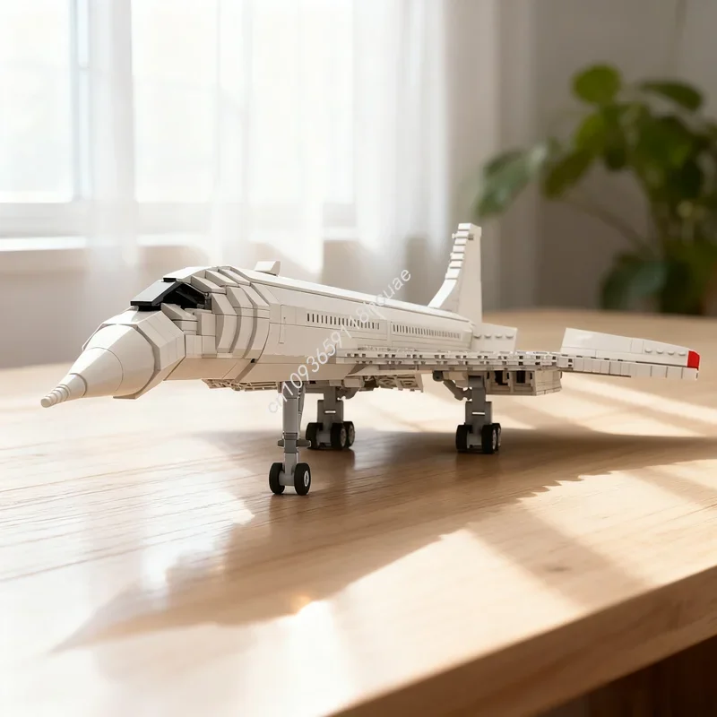 2010 Teile MOC 1:1 Concorde Creator Expert Modellbausatz Weihnachtsgeschenke Bausteine Spielzeug Architektur Kreative Idee Ziegelsteine für Kinder