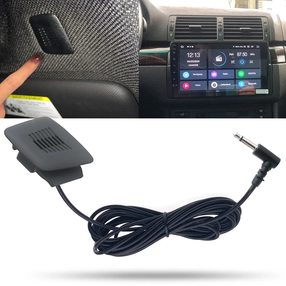 3,5mm Klinkenstecker MIC Auto-Dachmikrofon Freisprech-Abdeckung Ersatz für BMW Aftermarket Android Multimedia-Haupteinheit Image