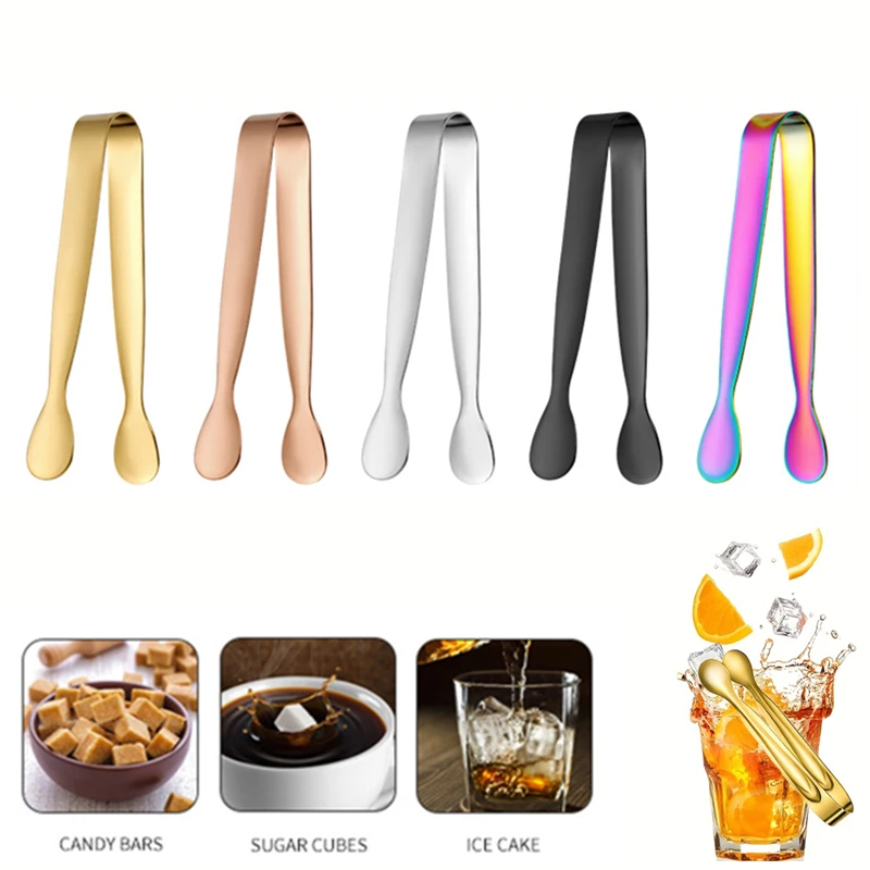 Eiszange aus 304 Edelstahl, Clip für Eiswürfel, Lebensmittel-BBQ-Zange, Grillzange, Eisklammer-Werkzeug, Küchenutensilien Image