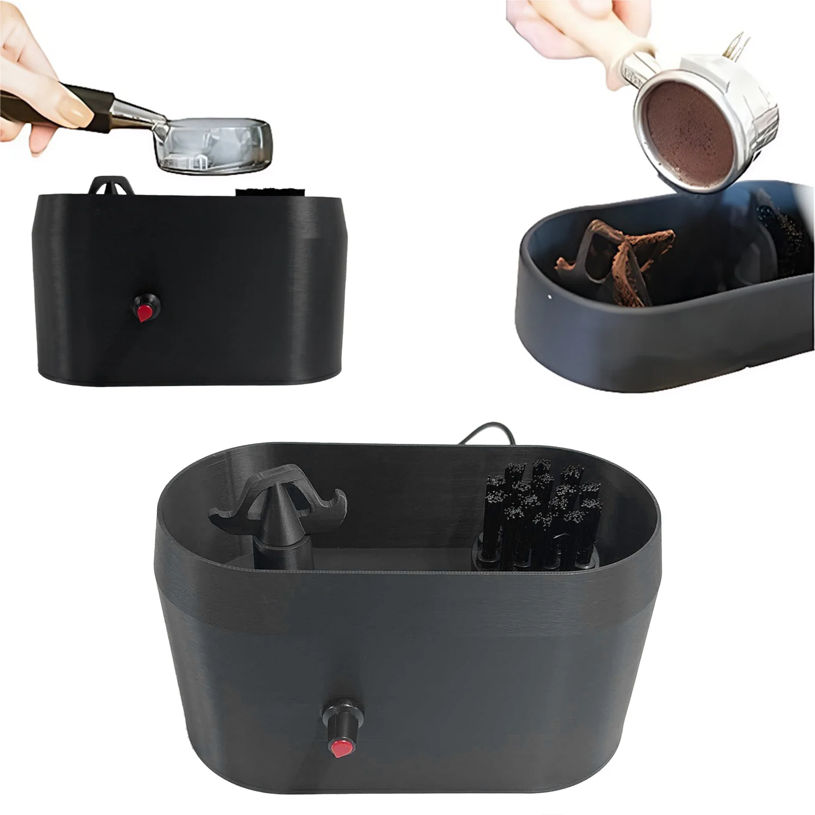 Kaffee-Siebträger-Reinigungsset: Espresso-Siebträger-Reinigungsset für Kaffeesatz, Barista-Wartungsset Image