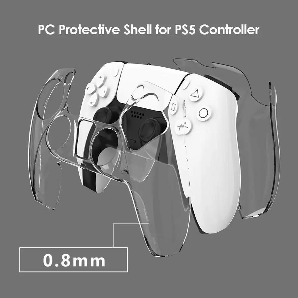 Transparente PC-Abdeckung Ultra Slim Schutzhülle DualSense Elektronisches Zubehör für PS5-Controller für PS5 Image