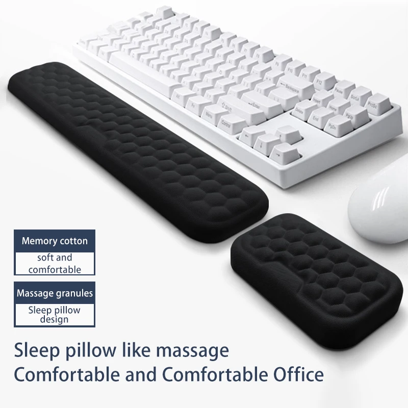 Tastatur Maus Handgelenk Rest Ergonomische Büro Tippen Schützen Entspannen Handgelenk Memory Foam Laptops Maus Pad Computer Notebook Maus Pad