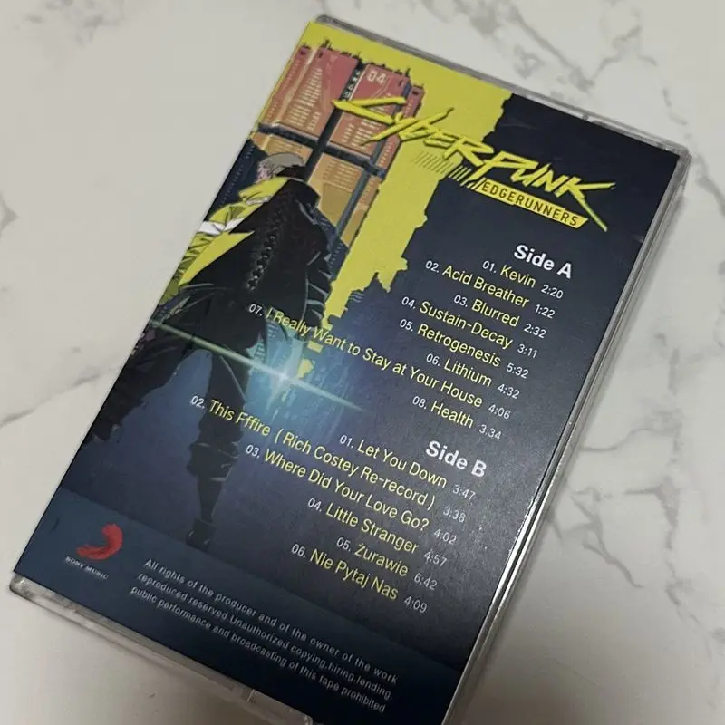 Cyberpunk-Stil Film-Soundtrack Kassette Neu Ungeöffnet Retro-Kollektion High-Fidelity Klassischer Klang Image