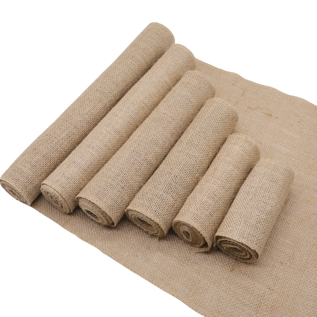 12cm-35cm Vintage Juteband Stoffband für Tischdekoration Hochzeit Party Natürliche Hanf-Deko Heimtextilien Weihnachtsdekoration