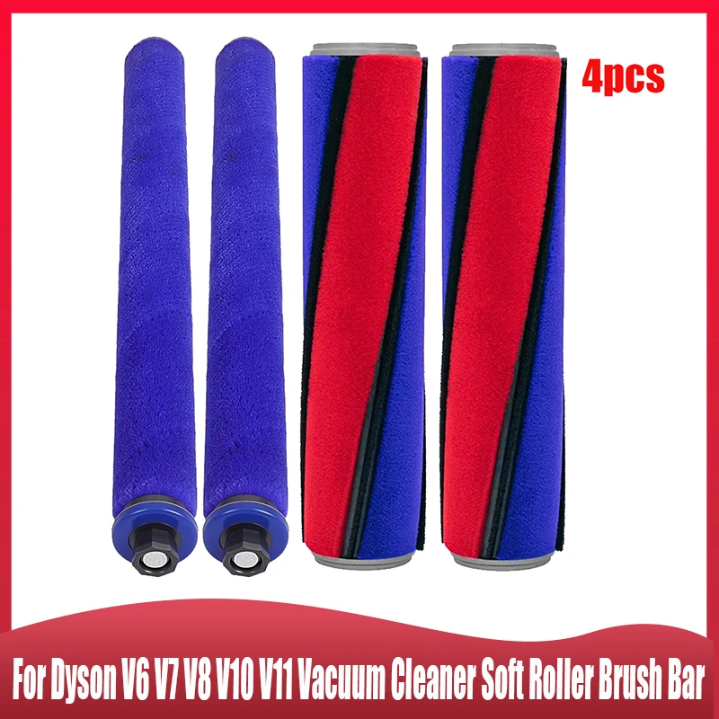 Für Dyson V6 V7 V8 V10 V11 Staubsauger Soft Roller Bürstenstange, Hintere Bürstenstange Ersatzteil Nr. 96492-01 Image