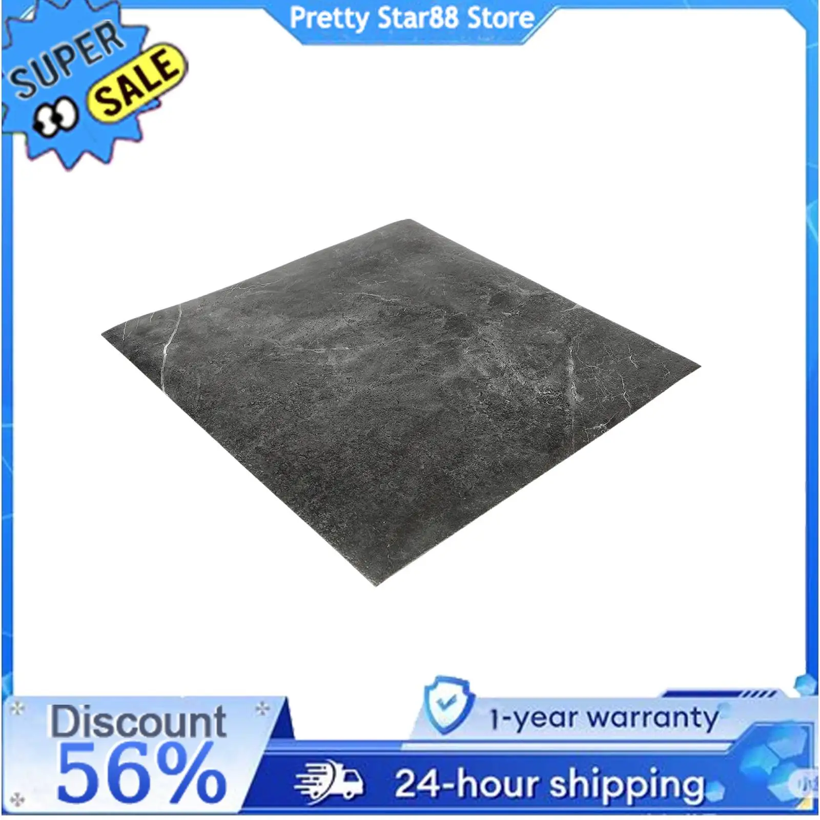 PVC Bodenbelag Self-adhesive Fliesenaufkleber Holzlaminatfootboden Self-adhesive Tiles Wasserfeste Floor Tiles for Livingzimme Image