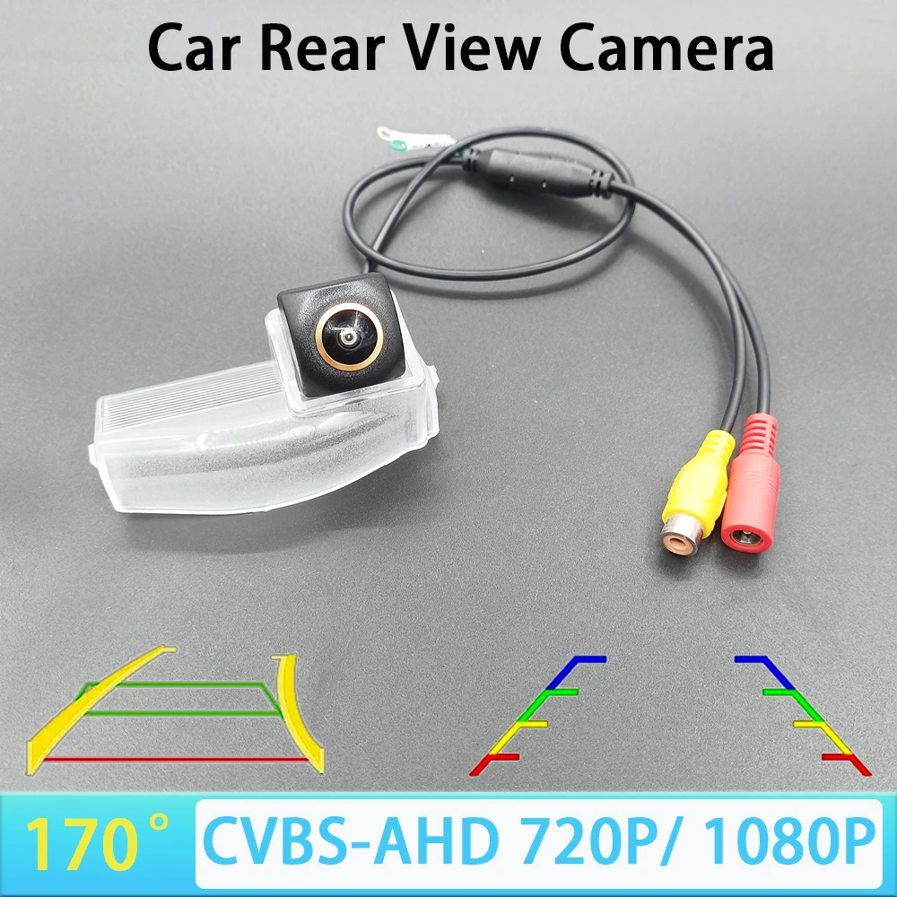 170 Grad AHD 1080P CVBS Auto Rückansicht Kamera Für Mazda 2 3 2007 2008 2009 2010 2011 2012 fahrzeug Flugbahn/Lineal Überwachung Image