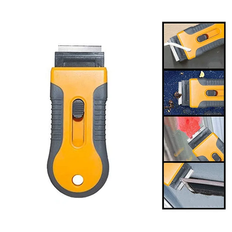 Sauberes Glasschaber-Werkzeug, Fensterreinigung, Autofolien-Schaber, abkratzen von Glas, Keramik, Kleber, Enteisung, Küche, Haushalt, Fenster Image