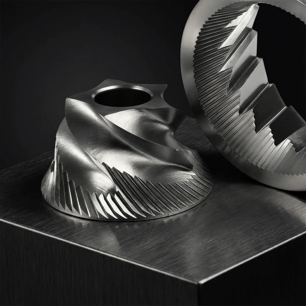 48MM Konisches Mahlwerk-Set Ersatz für Espressomaschinen Kompatibel mit Jura Nivora Miele Kaffeemaschinen HS-Plus Mahlwerk Image