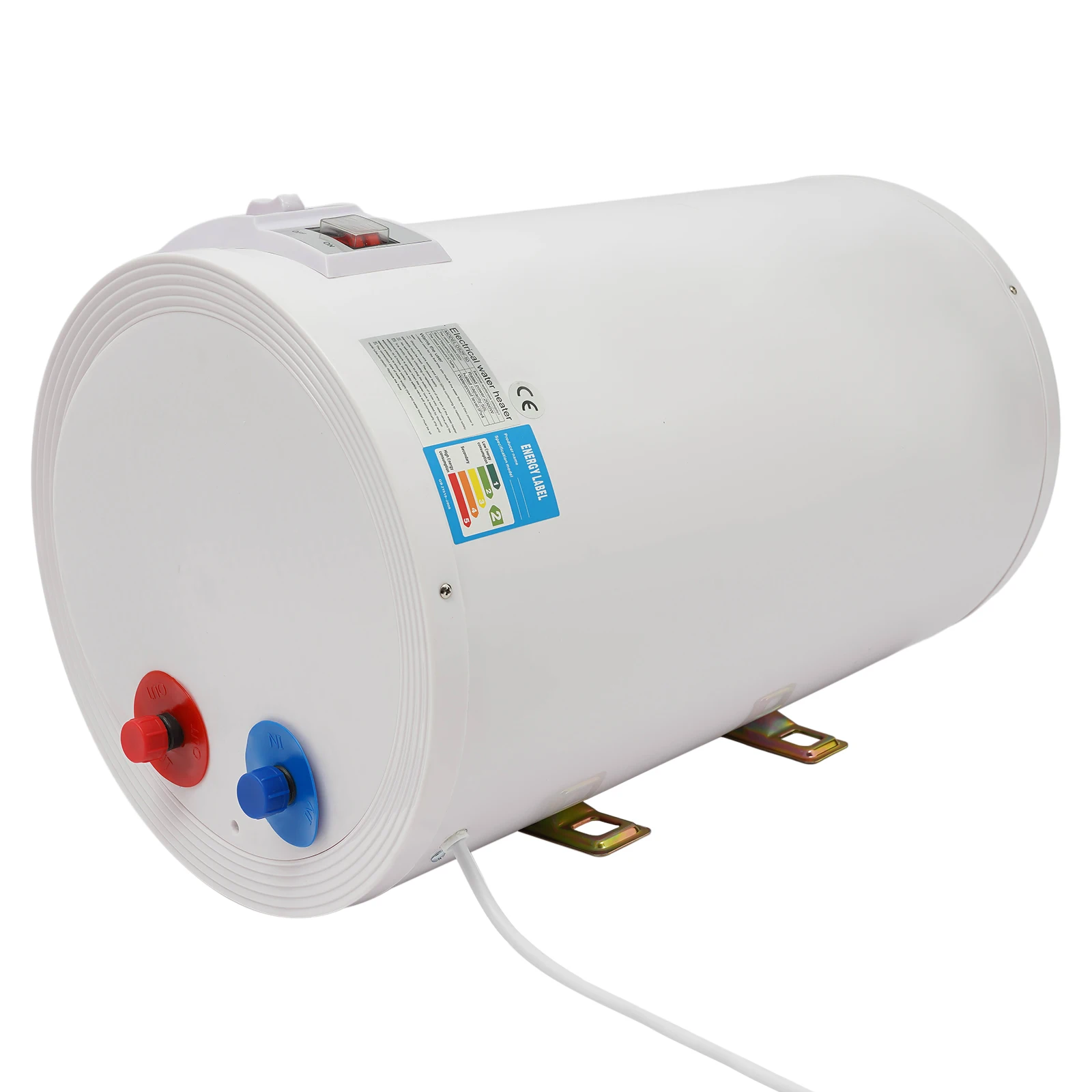 Elektrischer Warmwasserbereiter mit Digitalanzeige, Tank-Warmwasserbereiter mit Handbrause, Arm-Wasserspeicherboiler, 35 L, 2000 W Image