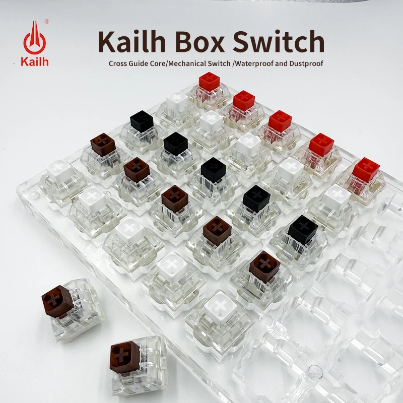Kailh Box Schalter Weiß Rot Braun Schwarz RGB SMD Schalter Für DIY Mechanische Tastatur MX Schalter Gaming Tastatur Image
