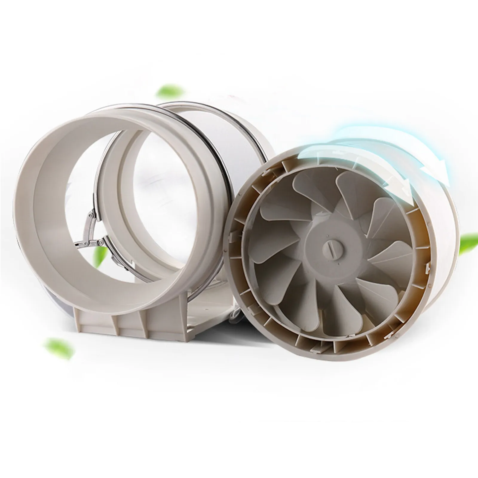 Rohrventilator, 220V Inline-Kanalventilator, HF-150P Abluftventilator, Abnehmbarer Lüfter für Badezimmer, Küche, Gewächshaus, Luftabsaugung Image