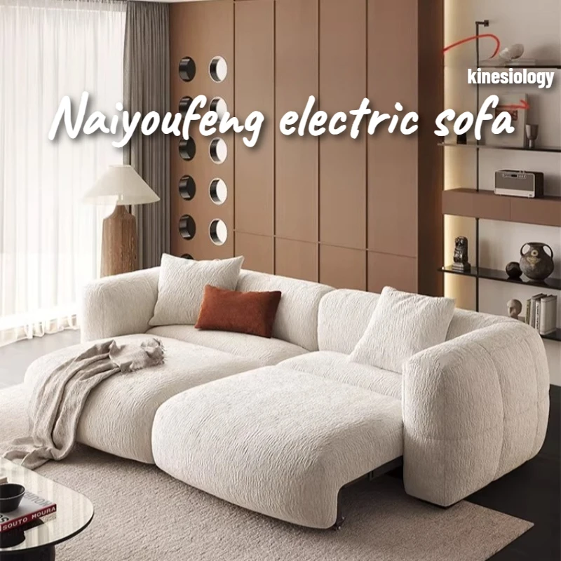 Wohnzimmer-Dekoration Elektrisches Sofa Multifunktionales Ausziehbares Schlafsofa mit Schlaffunktion Couch-Möbel für das Wohnzimmer