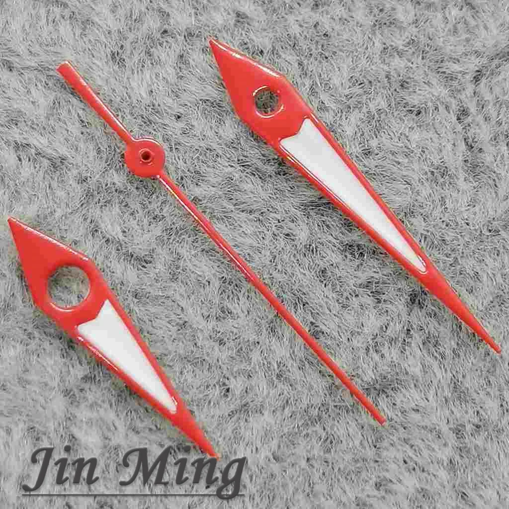 Hochwertige Leuchtende Uhrzeiger 12,5*12*8 C3 Grün für NH35/NH36/4R/7S Uhrwerke Silber Schwarz Blau Rot Optionen Image