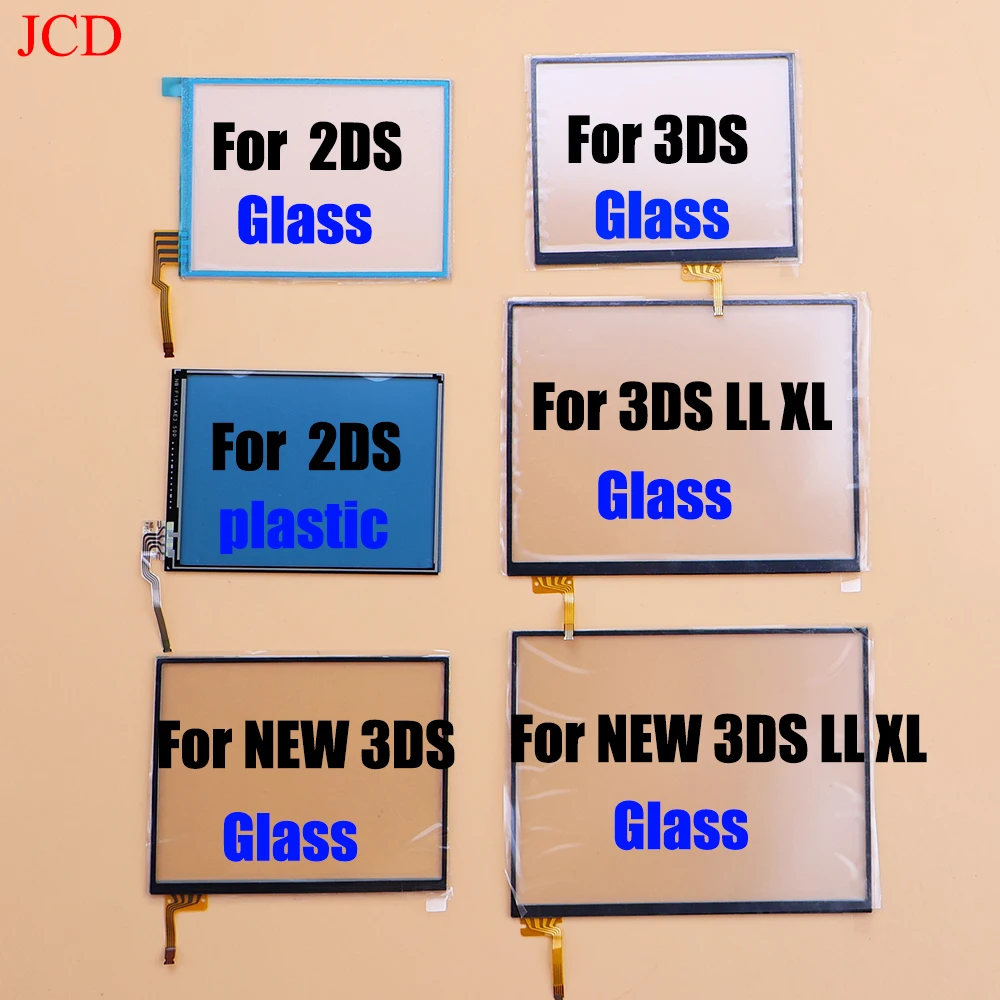 JCD 1 Stück für 2DS 3DS New 3DS XL LL Konsole Ersatz-Panel Display Digitizer Glas Kunststoff Touchscreen
