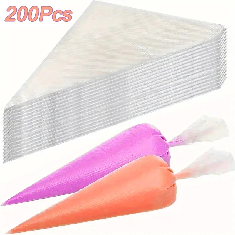 Einweg-Spritzbeutel, Creme-Spritzbeutel, Kuchendekorationswerkzeug, Keks-Cupcake-Küchen-Backzubehör, 20-200 Stück ﻿ Image