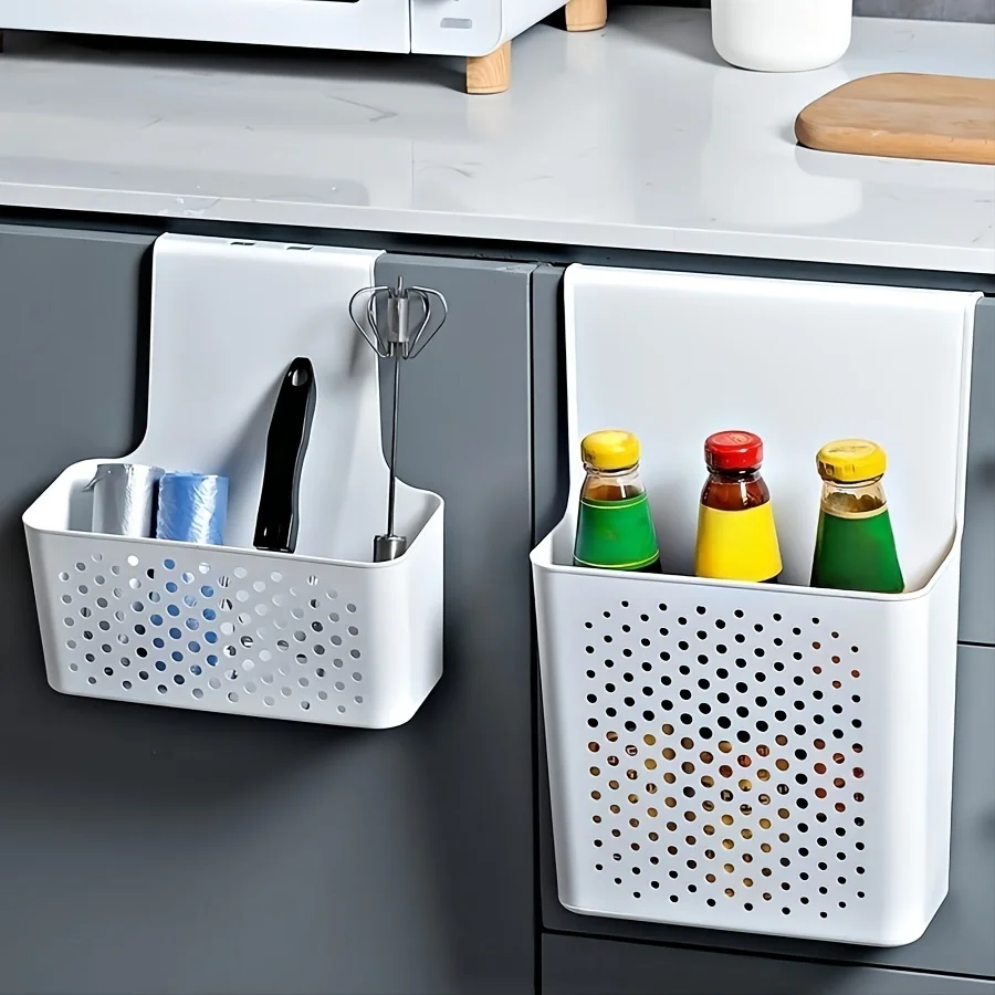 Küchenschrank-Türorganizer und -Box, Hängehaken für die Tür, Küchenschrank-Türkorb, Regalkörbe