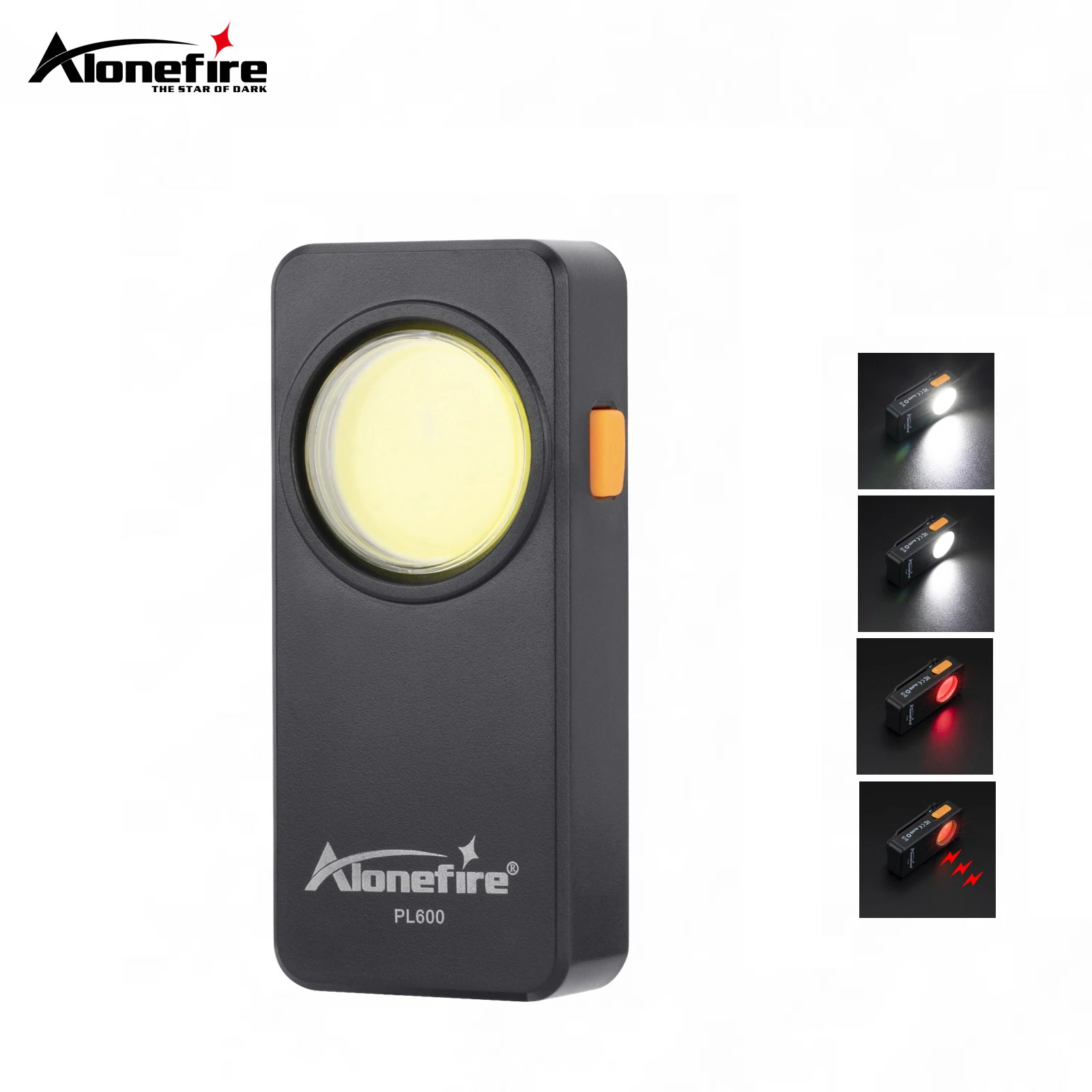 Alonefire PL600 USB wiederaufladbare tragbare Notlicht Wandern Sport Laufen Outdoor Wandern Krankenschwester Arbeit Camping Warnlampe Image