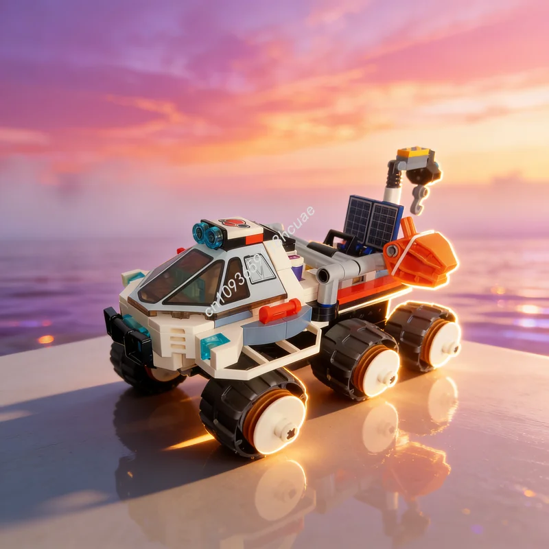 252-teiliges MOC Weltraum-Rover Testfahrt Modell Bausatz Weihnachtsgeschenke Konstruktions-Ideen Bausteine Lernspielzeug für Kinder Image