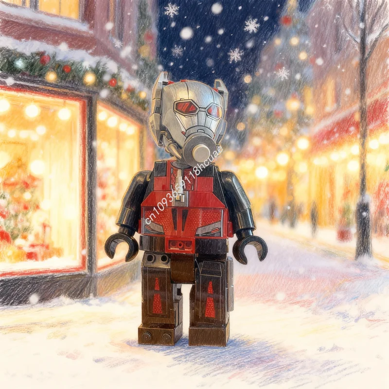 200 Stück MOC Ant-Man Brickfig Superhelden Marvel Avengers Modellbausatz Architektur Weihnachtsgeschenke Bausteine Spielzeug für Kinder Image