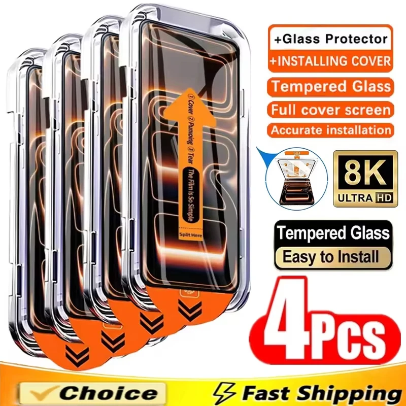 1-4 Stück 8K oleophobe Beschichtung, staubfrei, einfach zu installierender Displayschutz für Xiaomi 15T Pro 15TPro Xiaomi15T Mi 15T, gehärtetes Glas Image