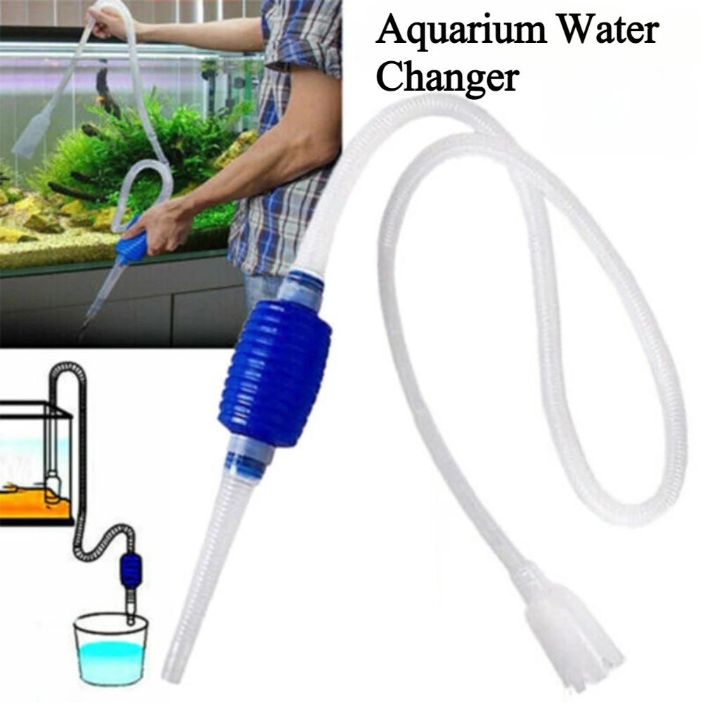 Aquarium-Siphon Wasserwechsler Fischbecken-Wasserpumpenrohr Vakuum-Kies-Wasserfilter-Reiniger Aquarium-Reinigungswerkzeug Zubehör Image