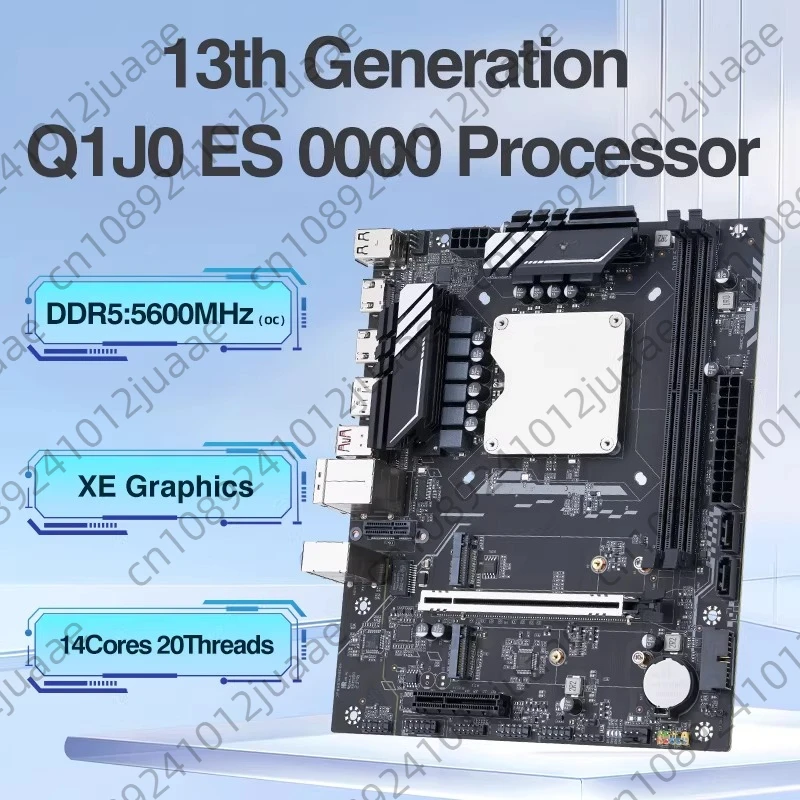 13. Generation Q1HY Hauptplatine CPU-Set I9 13900 Desktop-Computer DIY Gaming Büro DDR5/Q1J0/i5/i7/i9