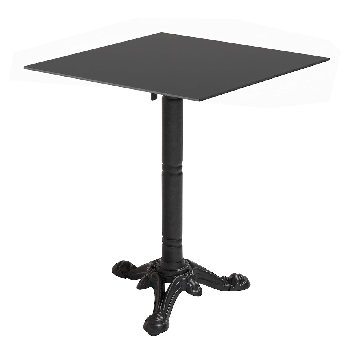 Oviala Business Quadratischer, neigbarer Gartenbistrotisch, 60 cm, für 4 Personen, Schiefer Image