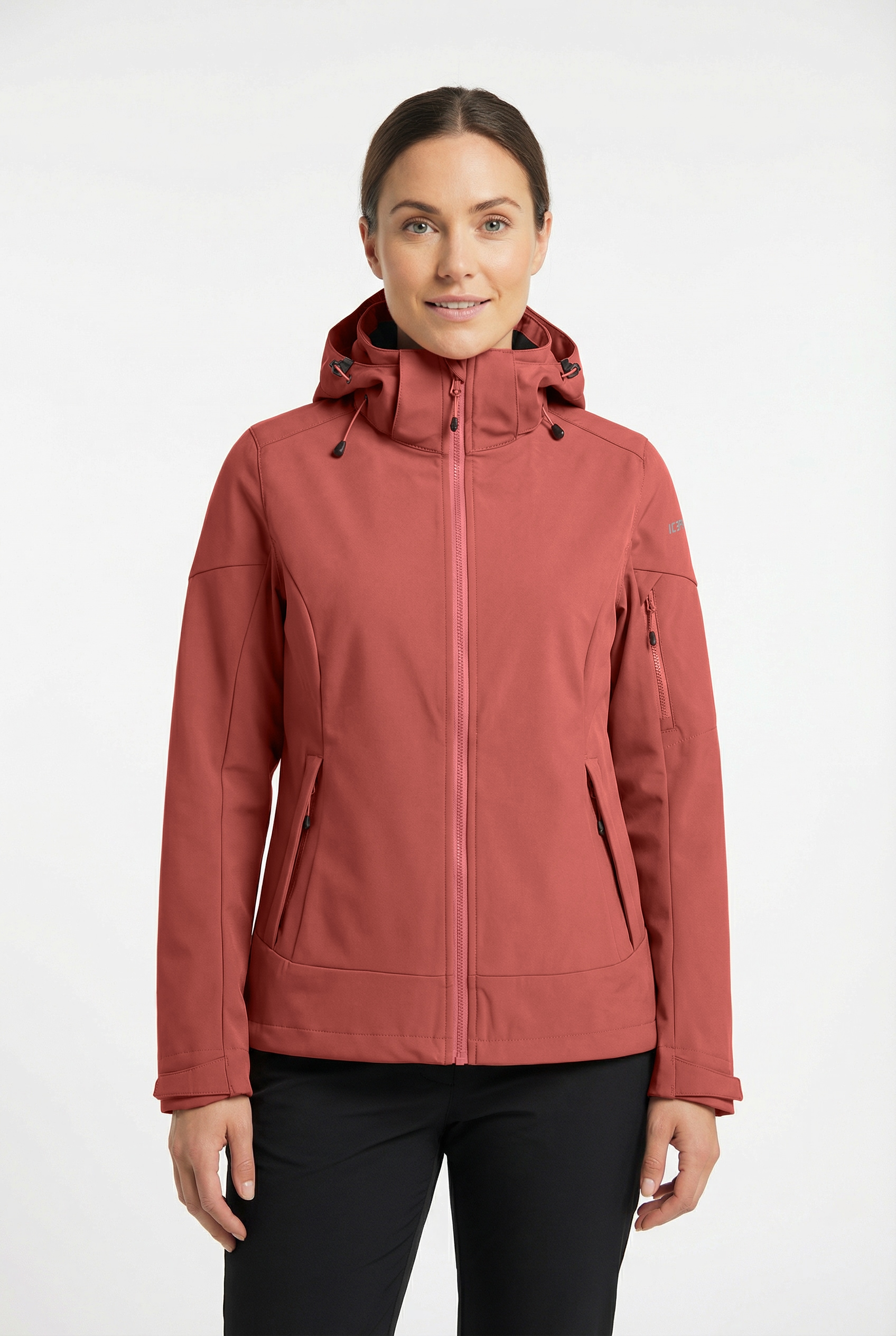 Softshelljacke ICEPEAK "BATHGATE", Herren, Gr. 50, pink, Obermaterial: 100% Polyester, Jacken Softshelljacke, sportlicher Stil, wasserabweisend, atmungsaktiv, Wassersäule 10000 Image