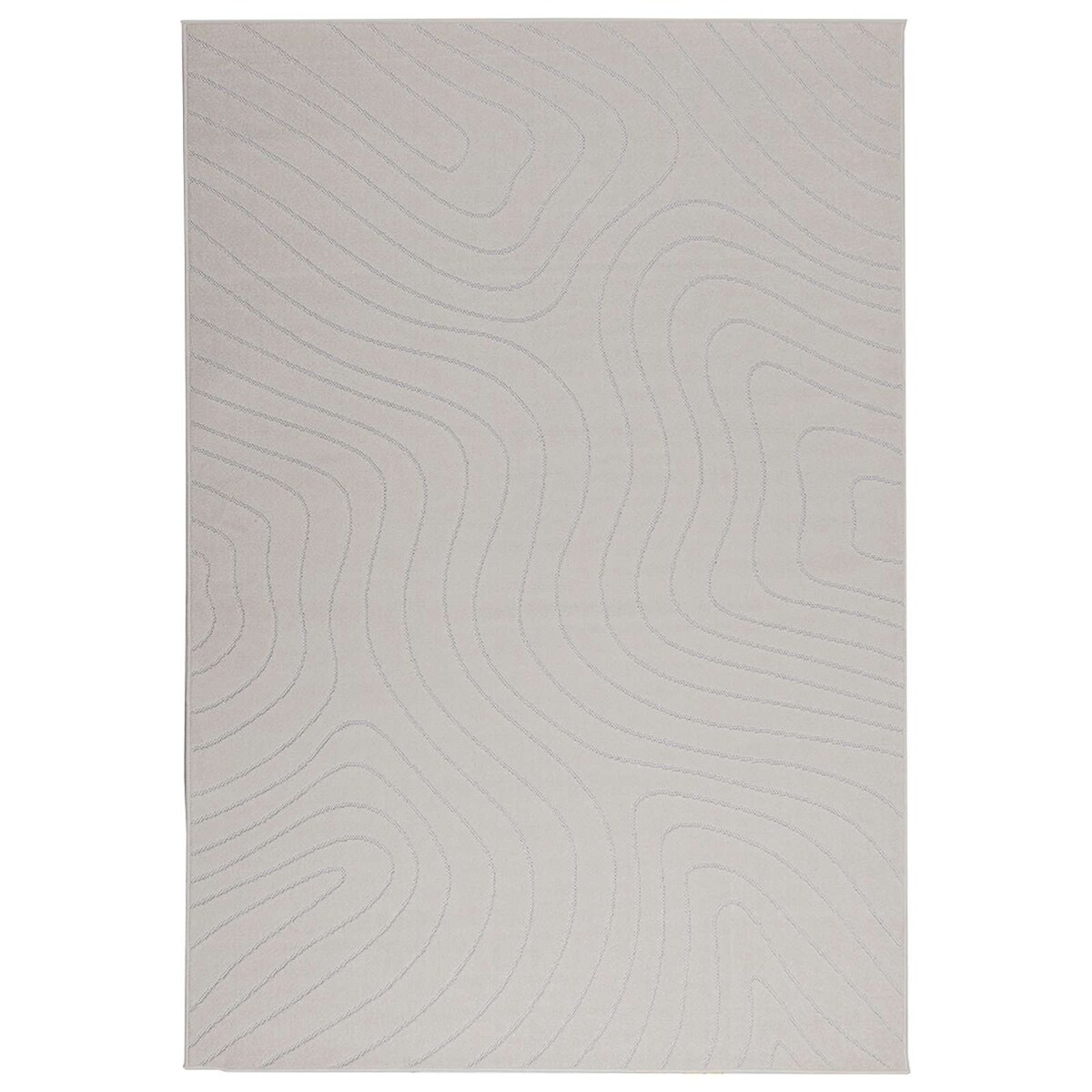vidaXL Bereichsteppiche HUARTE Creme 170 x 120 cm Polyester Image