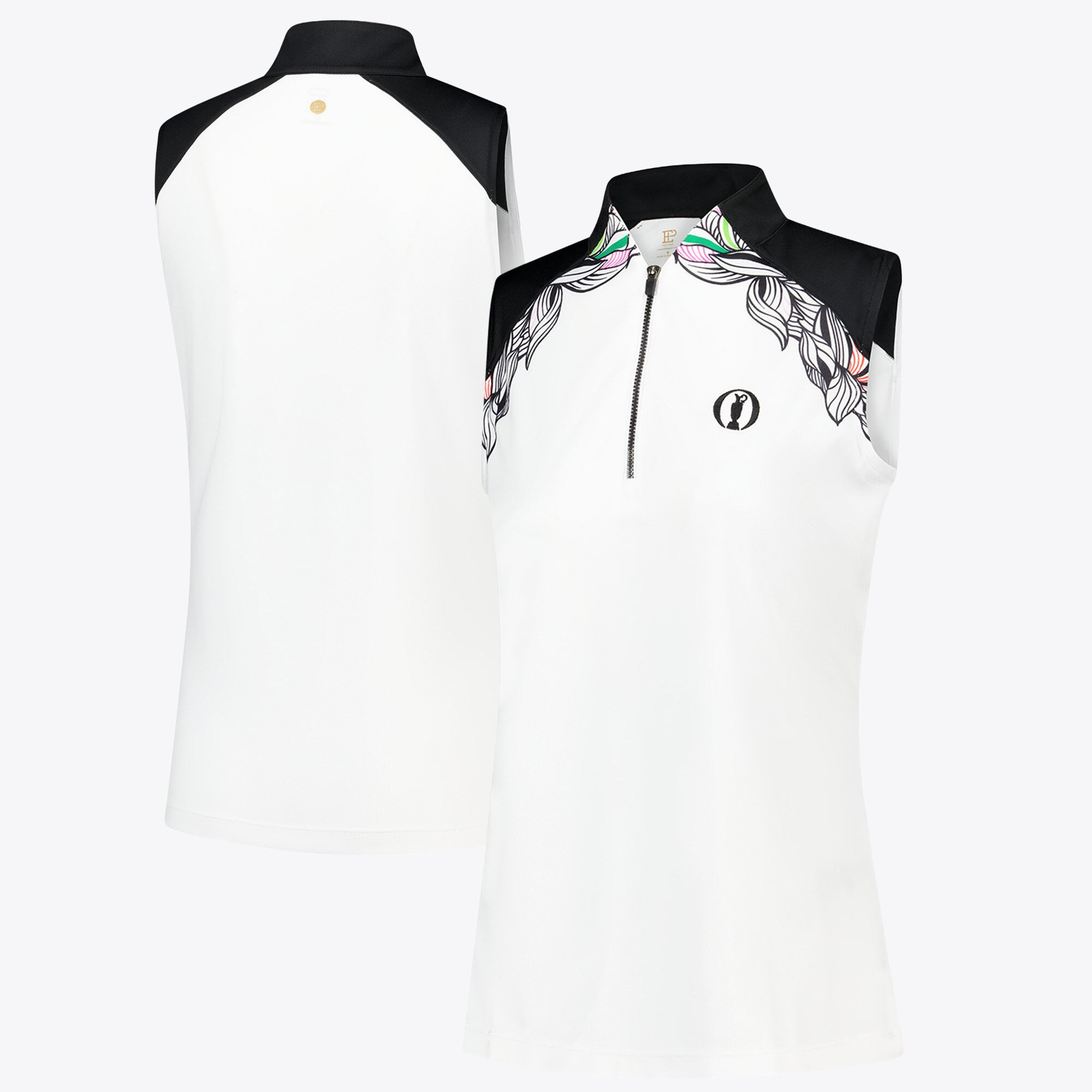 The Open EP New York Ärmelloses Contrast Polo - Damen