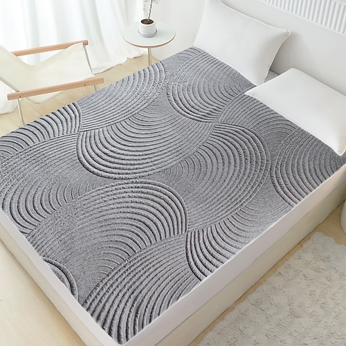 wasserdichter Matratzenschoner, verdickter, gesteppter Bettbezug, wasserdichte Matratzenauflage, Matratzenschoner für Matratzen mit Luftpolsterung Image