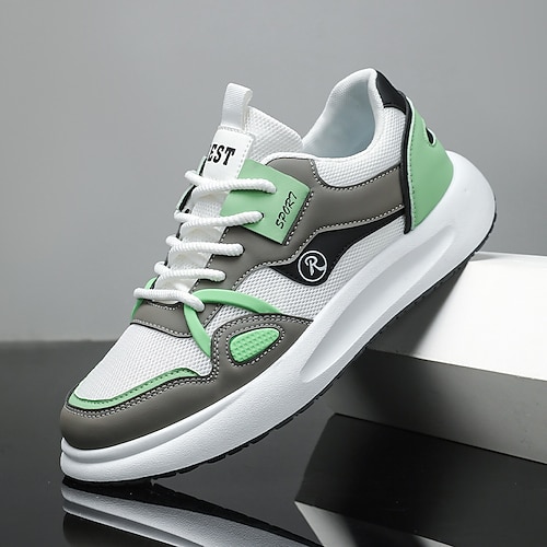 Mehrfarbige Herren-Sneaker aus Kunstleder – sportlich, strapazierfähig und modisch für den Alltag und Outdoor-Aktivitäten Image