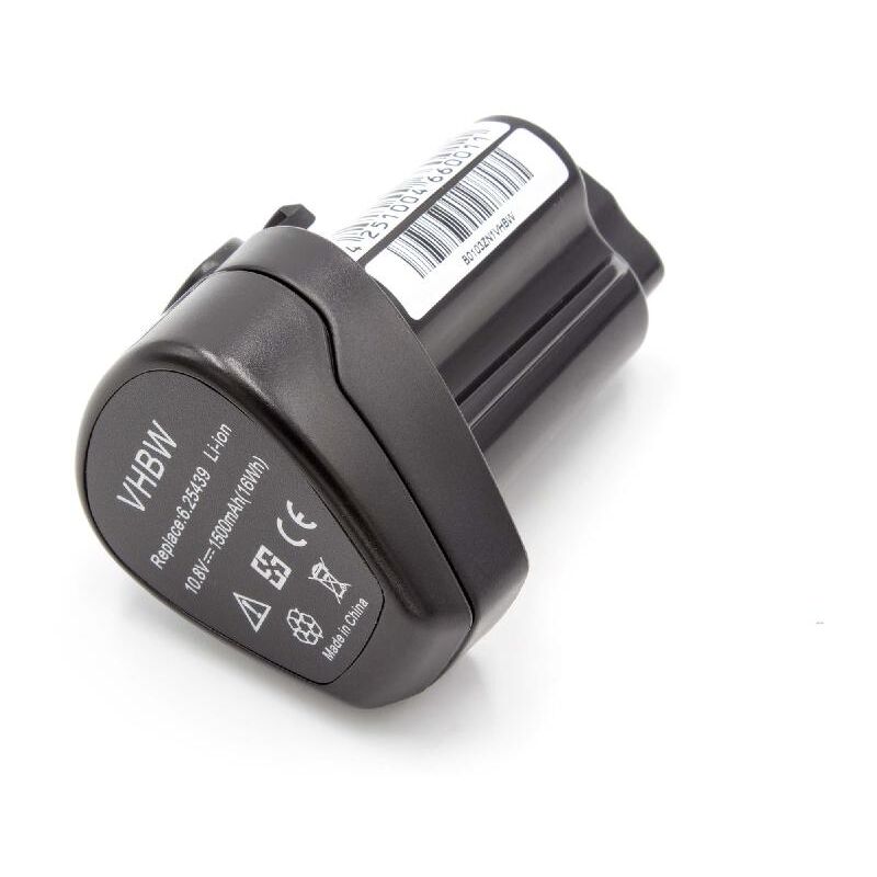 1x Batteria Compatibile Con Metabo Combo Set 2.1 10.8 V Quick Pro, Combo Set 2.2 10.8 V Quick Pro Utensile Elettrico (1500 Mah, Li-ion, 10,8 V) - Vhbw