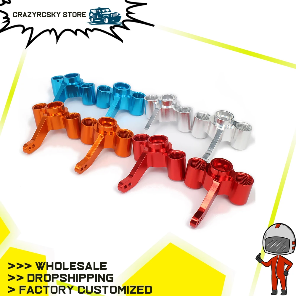 RCAWD 2PCS Aluminum Steering Hub Carrier(l/r) knuckles RC Auto 1/10 FS Lkw Buggy 53810 Hop-Up Upgrade Teile