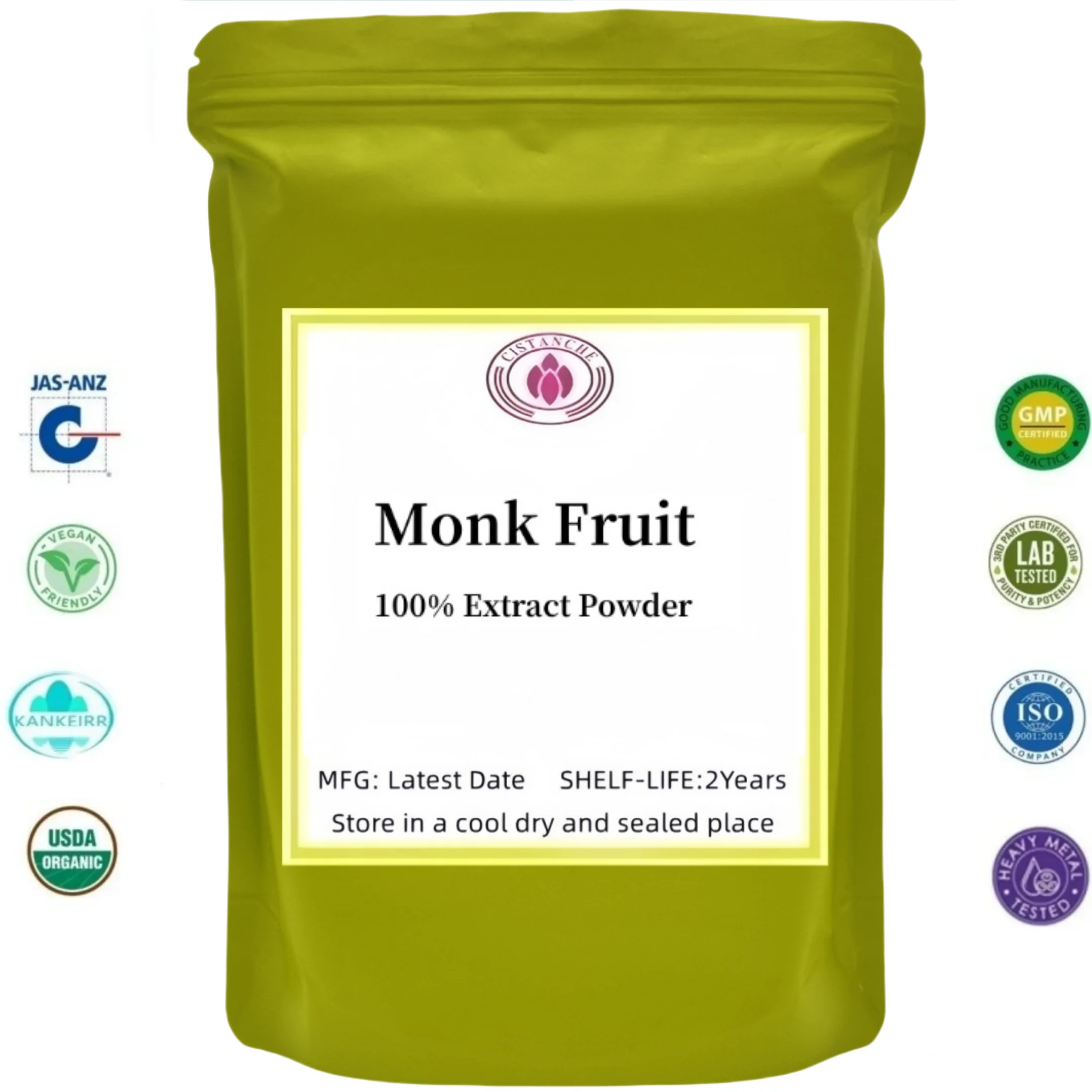 Luo Han Guo Maßgeschneiderte nachfüllbare Beutelverpackung mit Mönchfrucht P.E. Seifendüfte für die DIY-Seifenherstellung weltweit geliefert