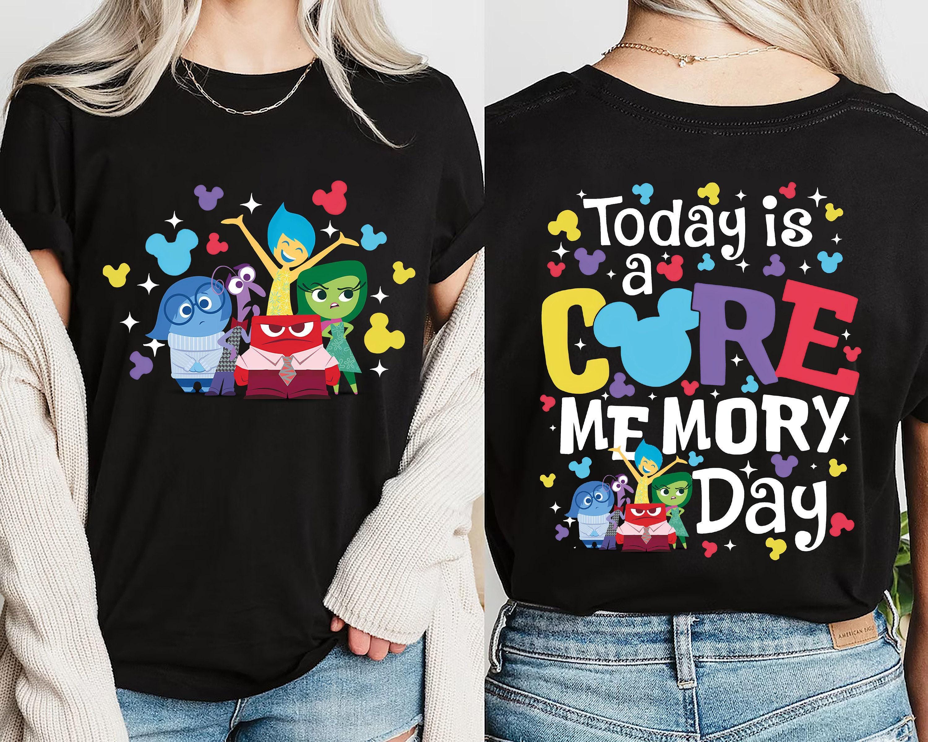 Inside Out Today Is A Core Memory Day Shirt, maglietta ispirata a un viaggio in un mondo fantastico, felpa per la salute mentale, maglietta per una va