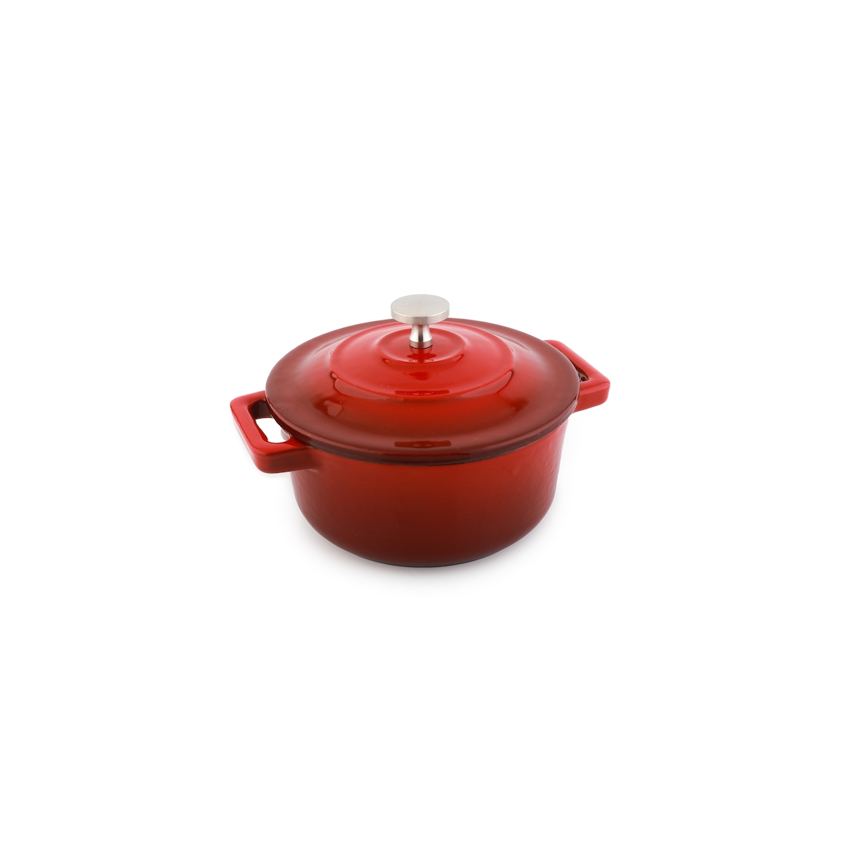 METRO PROFESSIONAL Kasserolle mit Deckel, Gusseisen, Ø 11 cm, 0.29 L, Höhe: 8.1 cm, Induktion, ofenfest Image