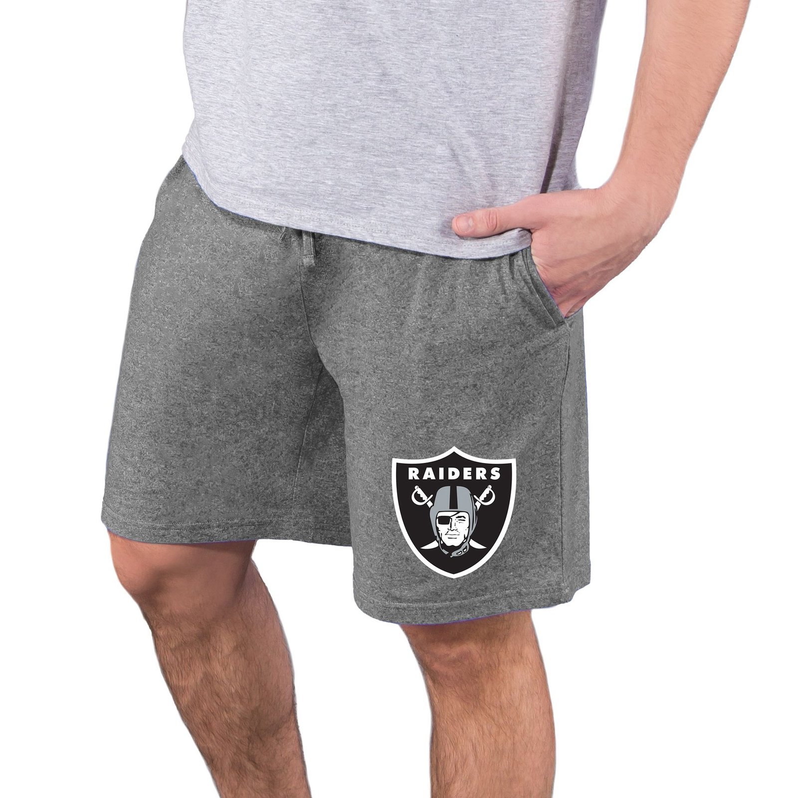 NFL Men's Quest Knit Jam Short (Size M) Las Vegas Raiders, Poly + Cotton