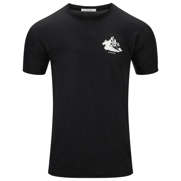 Aclima - LightWool 140 Classic Tee Mountain - Merinoshirt Gr L schwarz