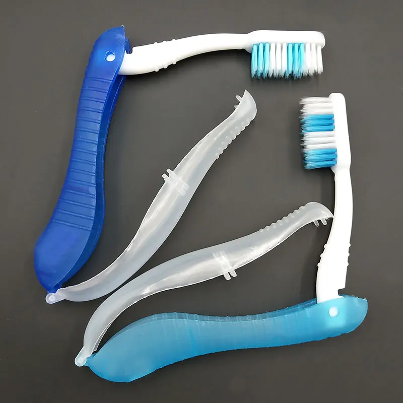 Nuova igiene orale portatile usa e getta pieghevole da viaggio campeggio spazzolino da denti escursionismo spazzolino da denti strumenti per la pulizia dei denti 2023 all'ingrosso