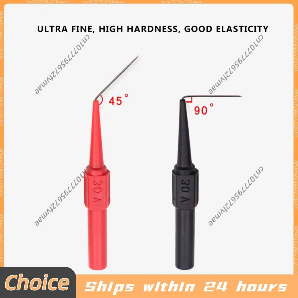 10 Stück zerstörungsfreie Multimeter-Prüfspitzen, empfindliche Isolationsdurchdringungsnadeln, präzises Messgerät für Bananenstecker Image