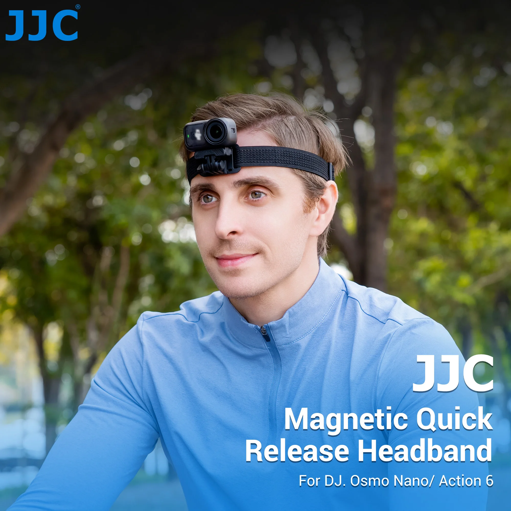 JJC Magnetisches Kopfband für DJI Osmo Nano Kamera Zubehör Verstellbarer POV-Halter Schnellverschluss-Kopfbandhalterung Kopfgurt Image