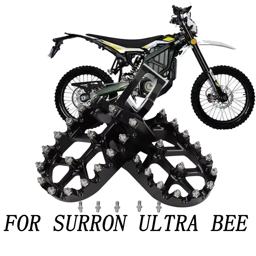 E-Bike-Fußrasten für Surron Ultra Bee 7075, Aluminium, CNC-Fußrasten, Fußstützen, Pedale für Elektro-Dirt-Bike, Sur Ron Ultrabee Scooter Image