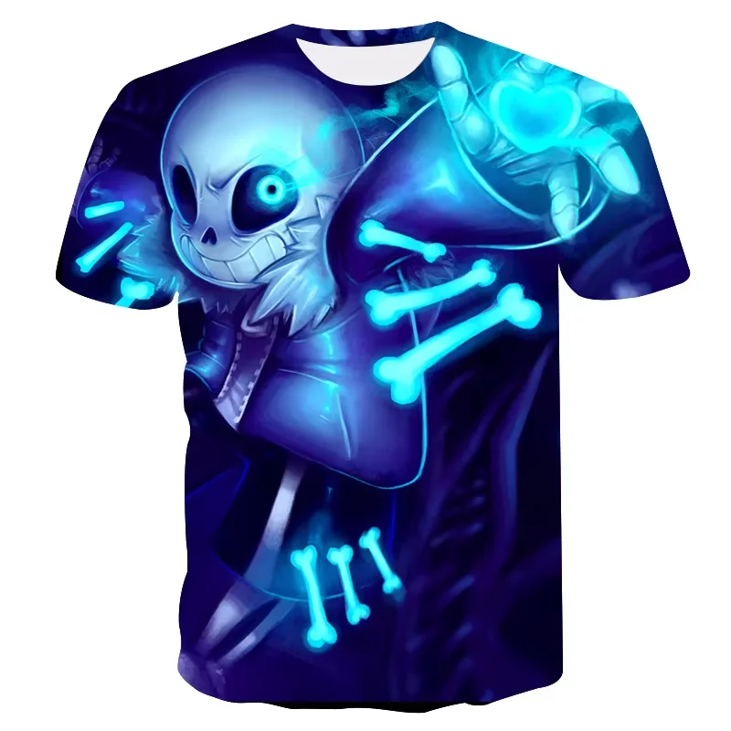 Undertale Sans Spiel 3D Druck T-Shirts Sommer Männer Frauen Casual Mode Übergroßen Kurzarm T Hemd Männlich Tees Tops Mann Kleidung