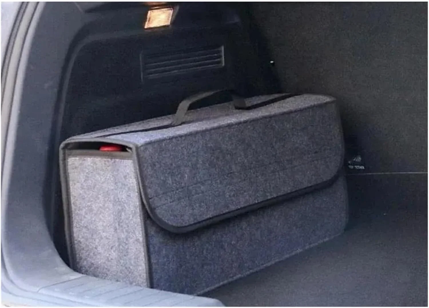 Auto-Aufbewahrungsbox aus Filz, Aufbewahrungsbox aus weichem Filz, faltbare, rutschfeste Kofferraum-Aufbewahrungsbox, rutschfestes Fach