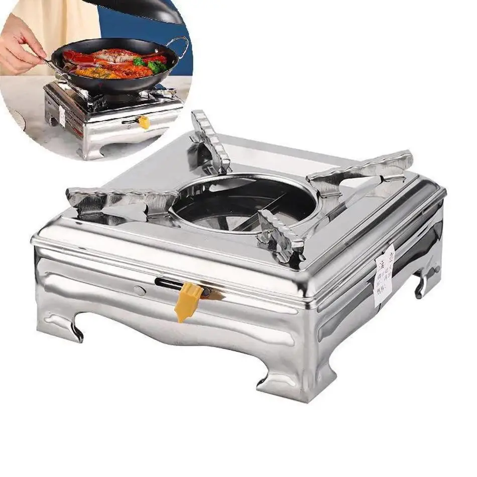 NEUE Haushalt Kleine Restaurant Feuer Kessel Trockenen Hotel Kessel für Backen Grill Ausflüge Outdoor Tragbare Alkohol Herd Schublade Image