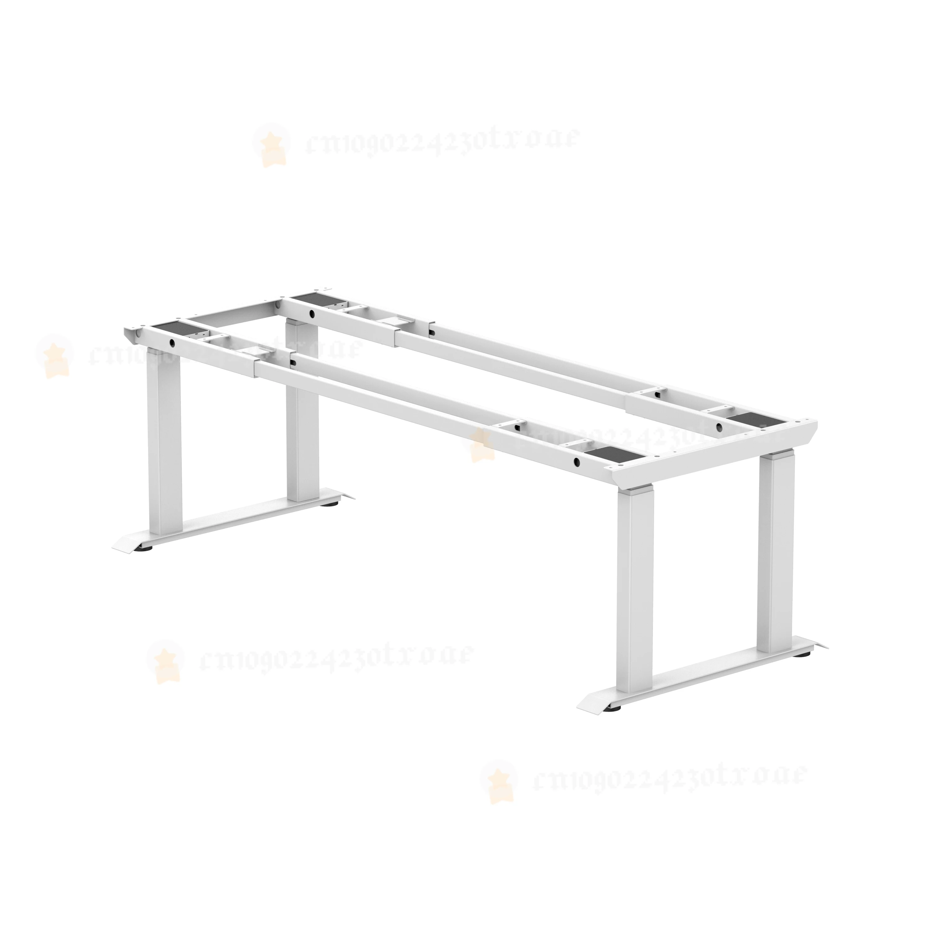 4-Beiniger Elektrisch Höhenverstellbarer Schreibtischrahmen mit Doppelmotor, Extra Großer Tisch für Büro und Industrielle Nutzung Image